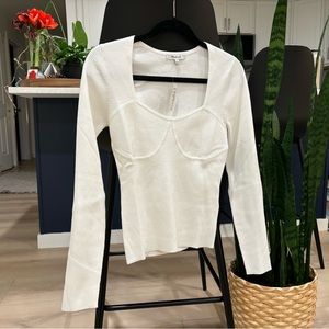 Wide Rib Sweater Top